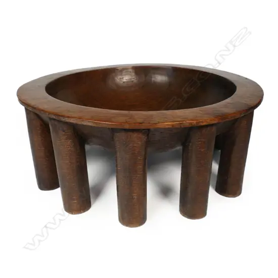 Vintage Samoan kava bowl (Tanoa fai 'ava) Dia.335mm,