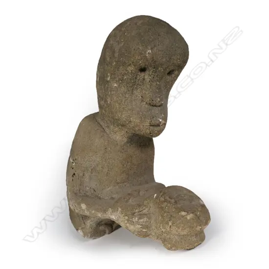 An Indonesian Sumba stone figural carving