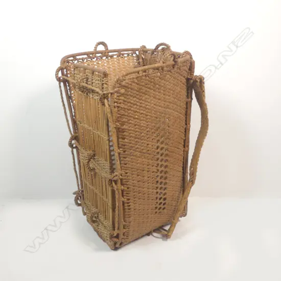 A woven gardeners backpack East Kalimantan Borneo