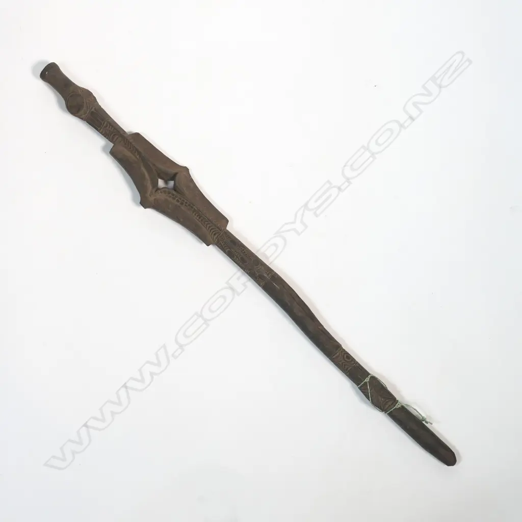 A carved Papuan staff, Image 1++