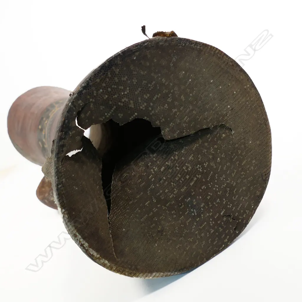 A Kundu Drum,  Papua New Guinea, Sepik. Minor faults. H.780mm. Provenance: Ex. The Estate of John Perry. Image 1++