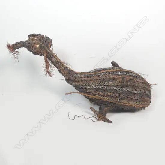 A woven Cassowary Bird, Madang,