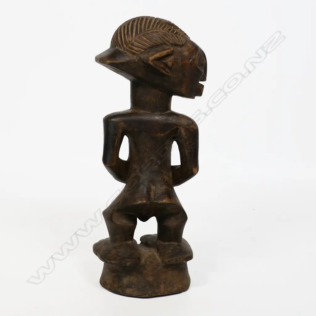 African carved standing female figure, Image 1++