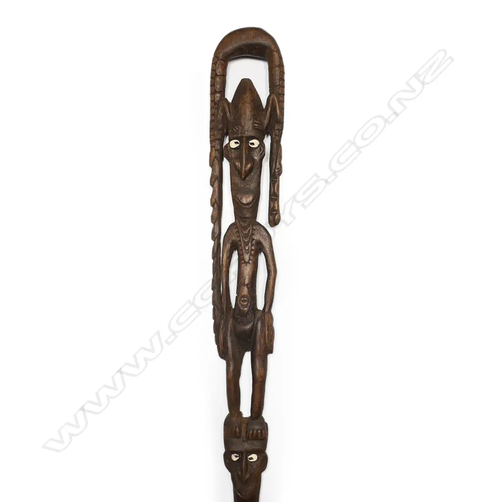 A carved African staff Image 1++