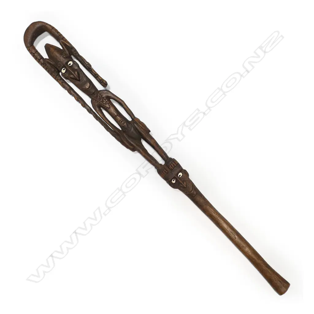 A carved African staff Image 1++