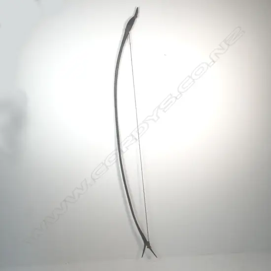 African carved wood bow