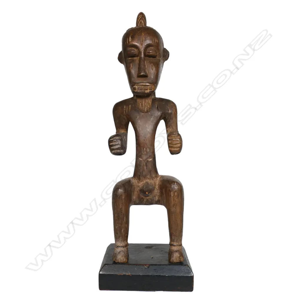 An African Luba Baluba male ancestor figure Image 1++
