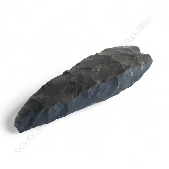 A large Māori pre-European stone toki rough out,