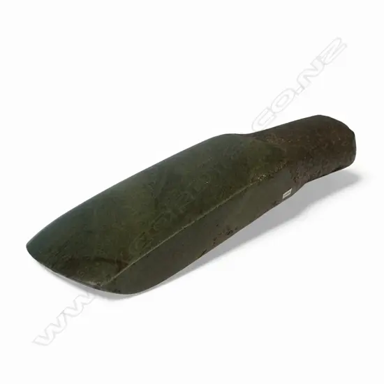 A pre-European Māori hafted toki (adze),