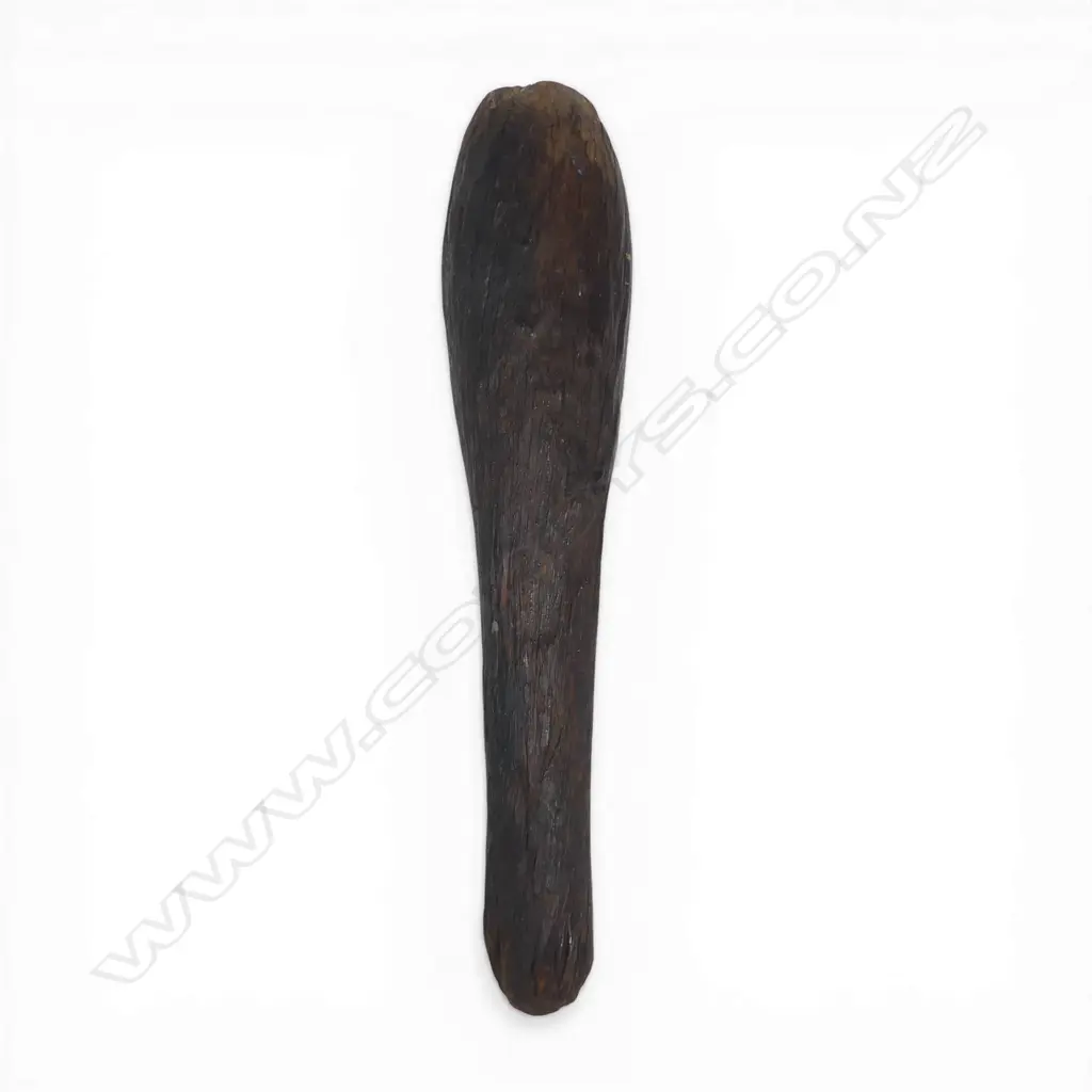 An old Māori patu aruhe (fern root beater), Image 1++