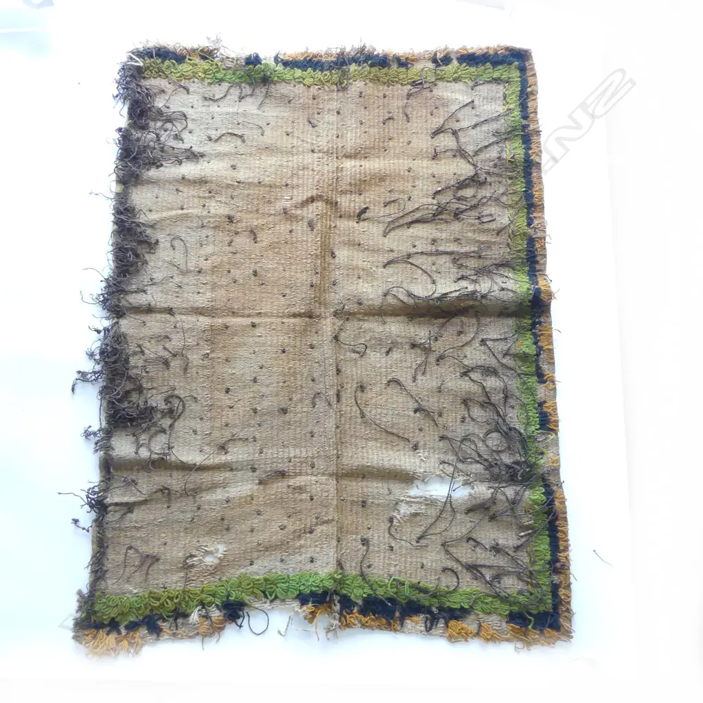 19thC Māori muka tag cloak, Image 1++