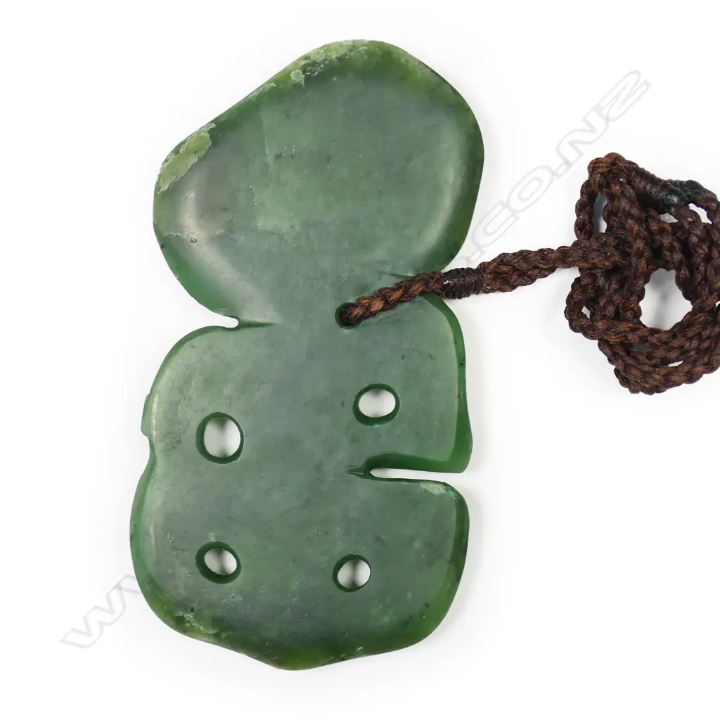 Hunia Here Waenga large Kahurangi pounamu hei tiki, Image 1++