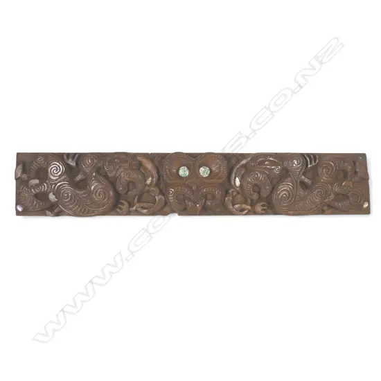 Vintage Māori carved Lintel panel