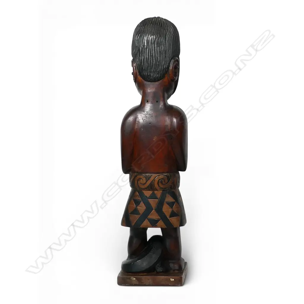 An early 20thC carved Māori tekoteko, Image 1++