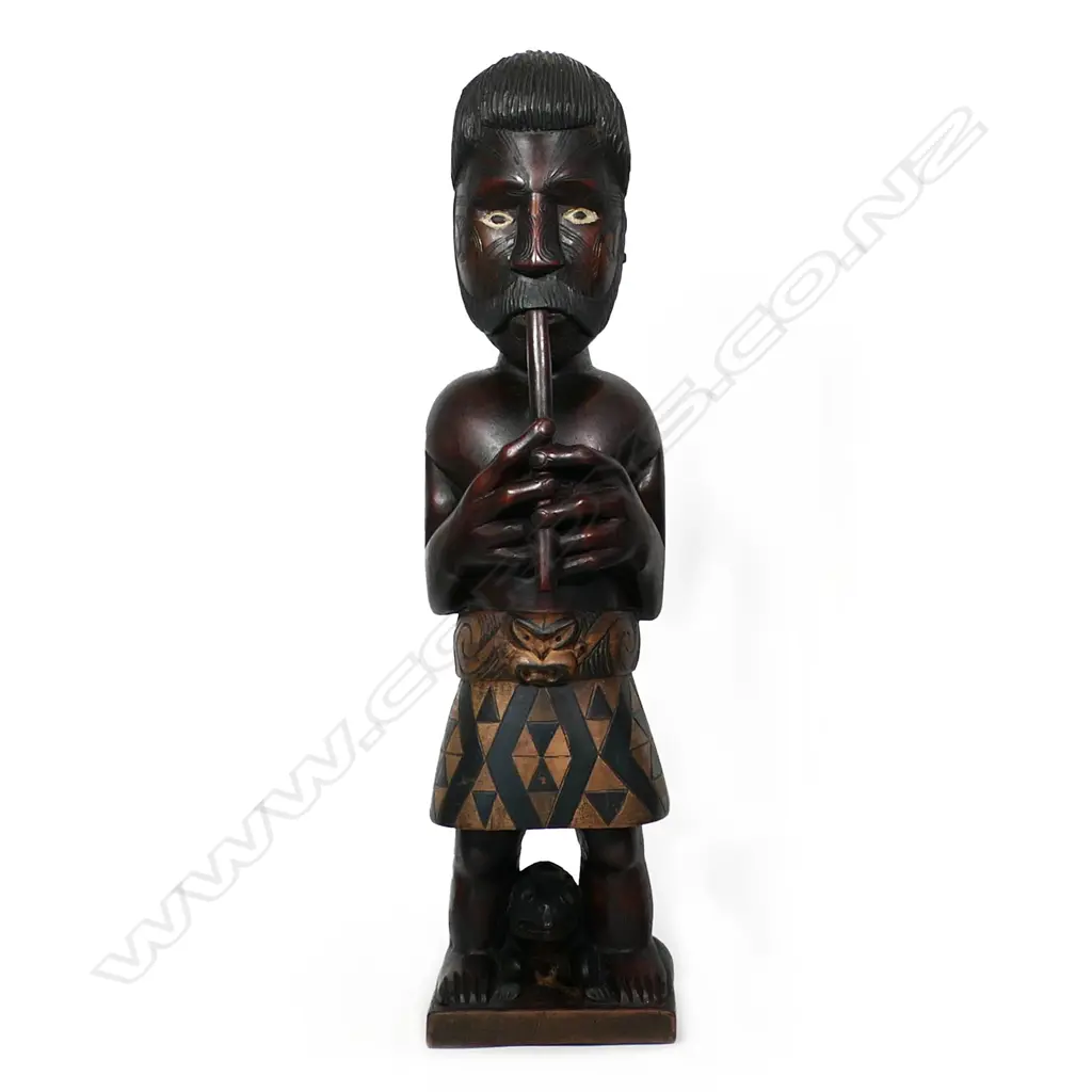An early 20thC carved Māori tekoteko, Image 1++