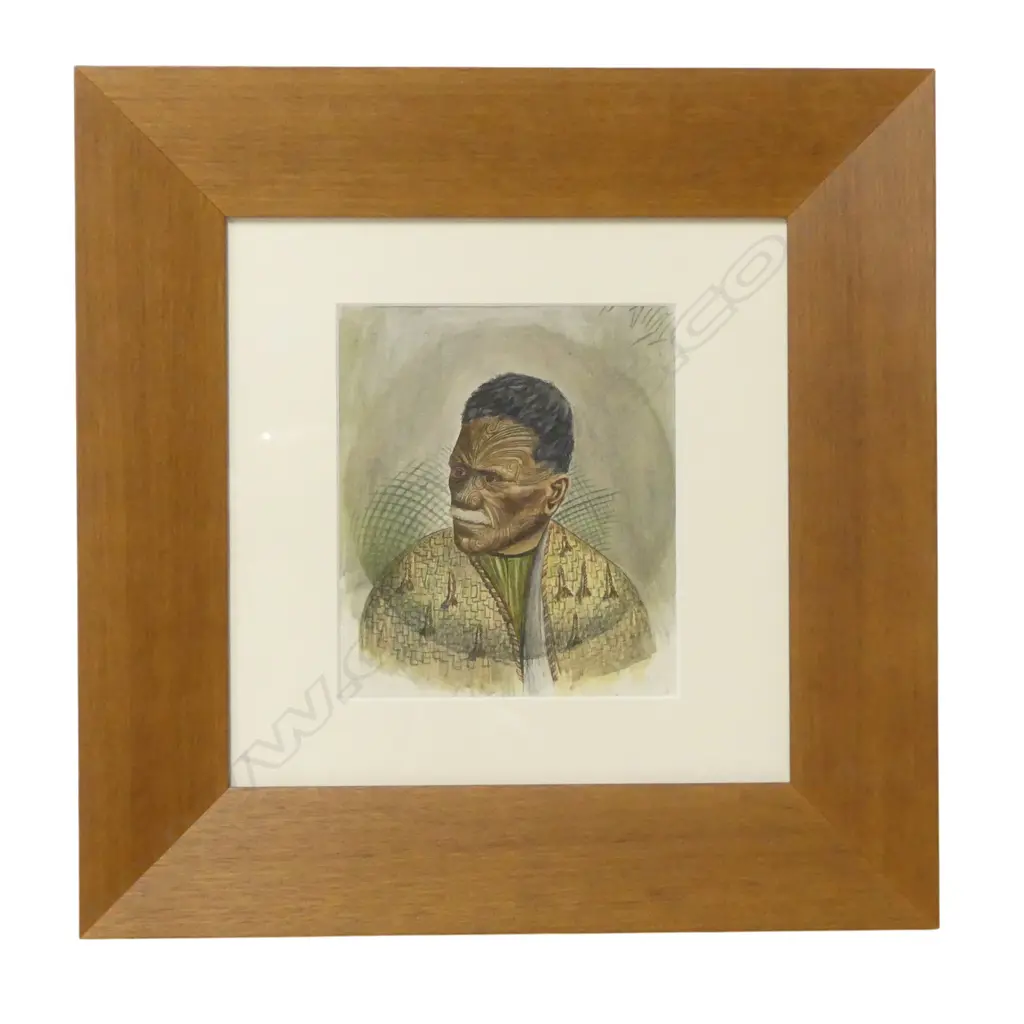 Samuel Stuart (1855-1920) Māori Chief in Geyserland, Image 1++