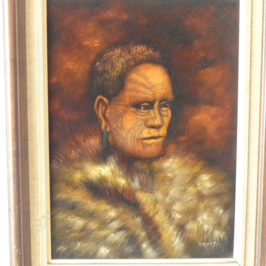 Artist Unknown, Portrait of a young man with moko Image 1++