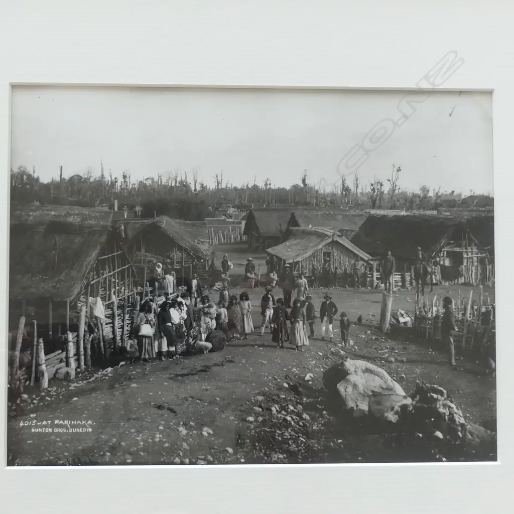 Burton Bros (Printed later by John B. Turner)  'At Parihaka' Image 1++