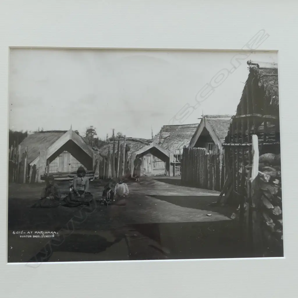 Burton Bros (Printed later by John B. Turner)  'At Parihaka' Image 1++
