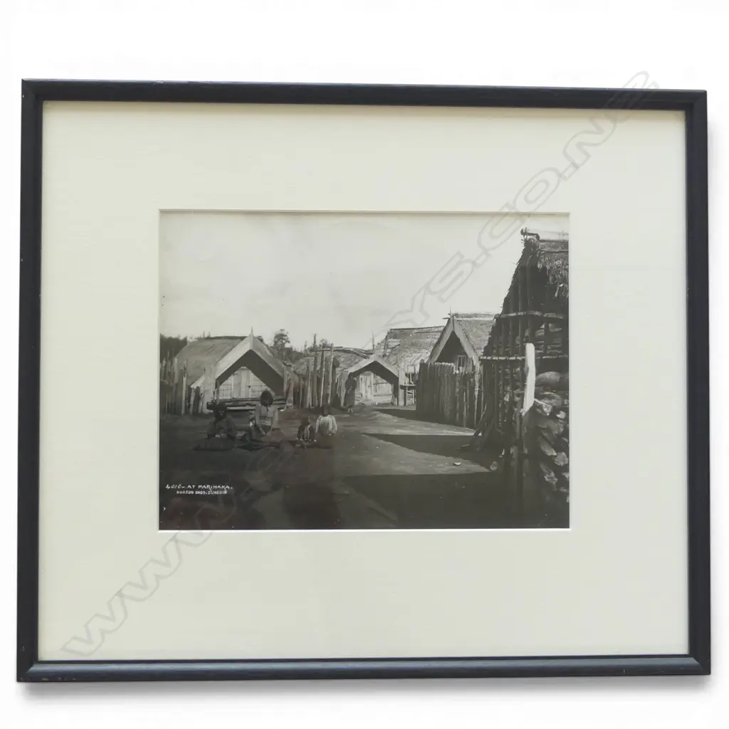 Burton Bros (Printed later by John B. Turner)  'At Parihaka' Image 1++