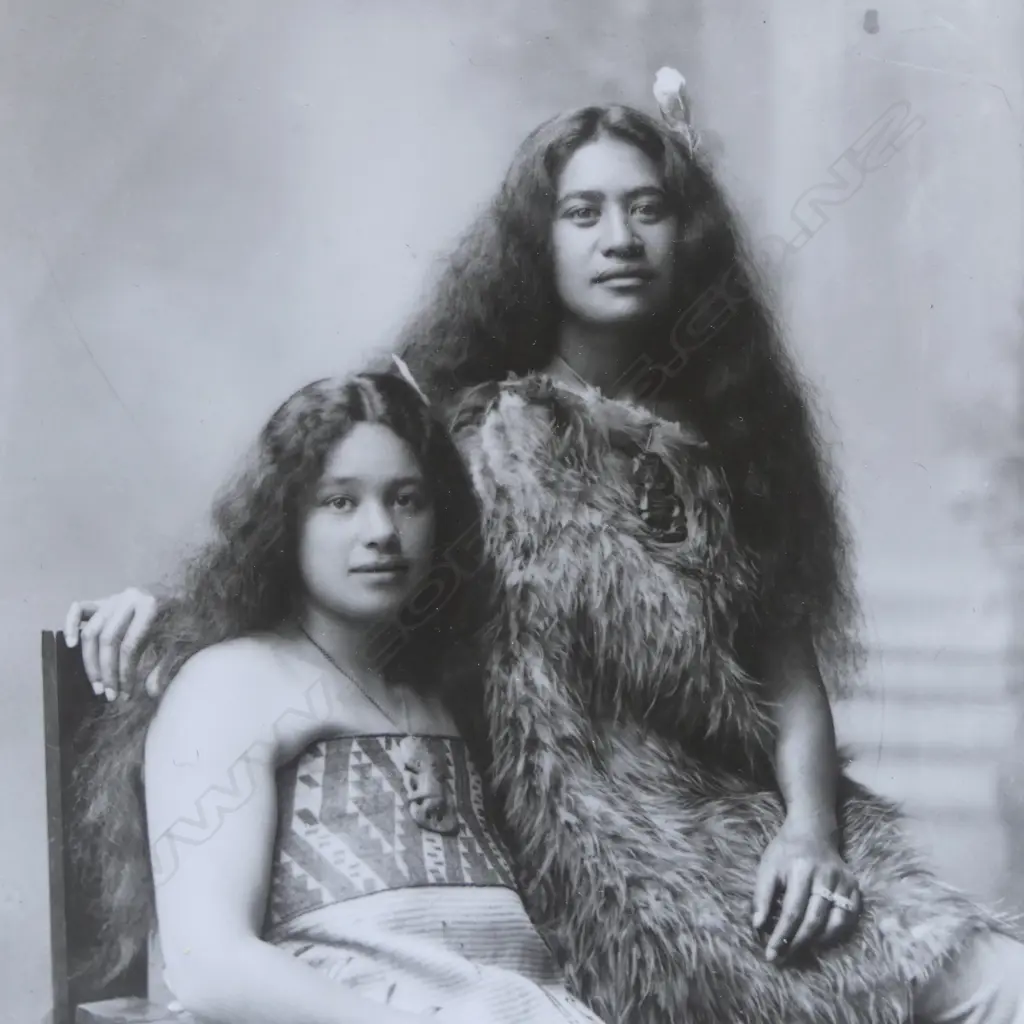 7 19thC Maori reprint photos various figures: 'Nurse & Child' + Wiremu Tamihana Tarapipipi Te Waharoa + Una Garlick etc  Image 1++