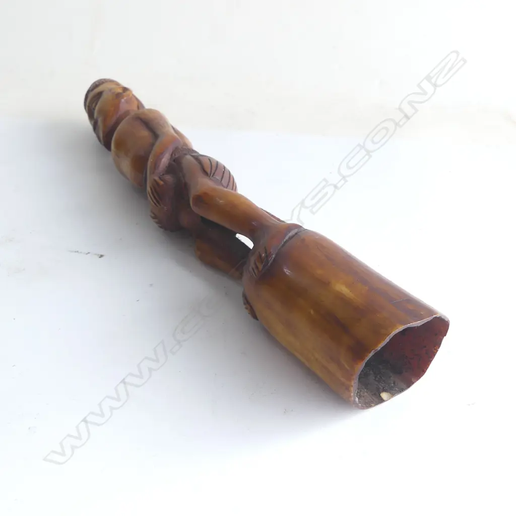 Old African carved ivory standing male figure, Image 1++