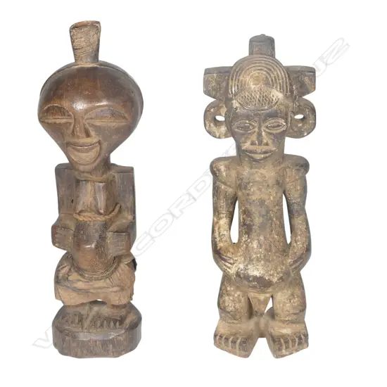 Two carved African tribal figures
