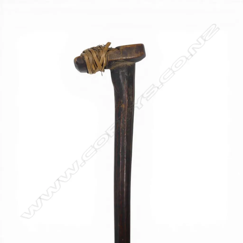 19thC Pacific Islands long haft for adze (no blade), Image 1++