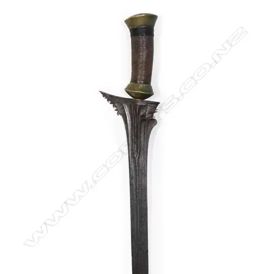 An 18th/19thC Malaysian pamor fighting kris,
