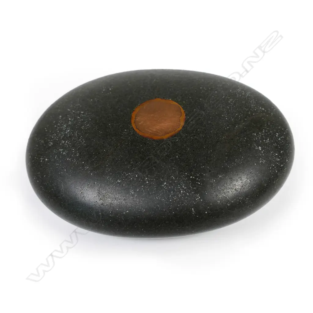 John Edgar inlaid greywacke polished stone, Image 1++