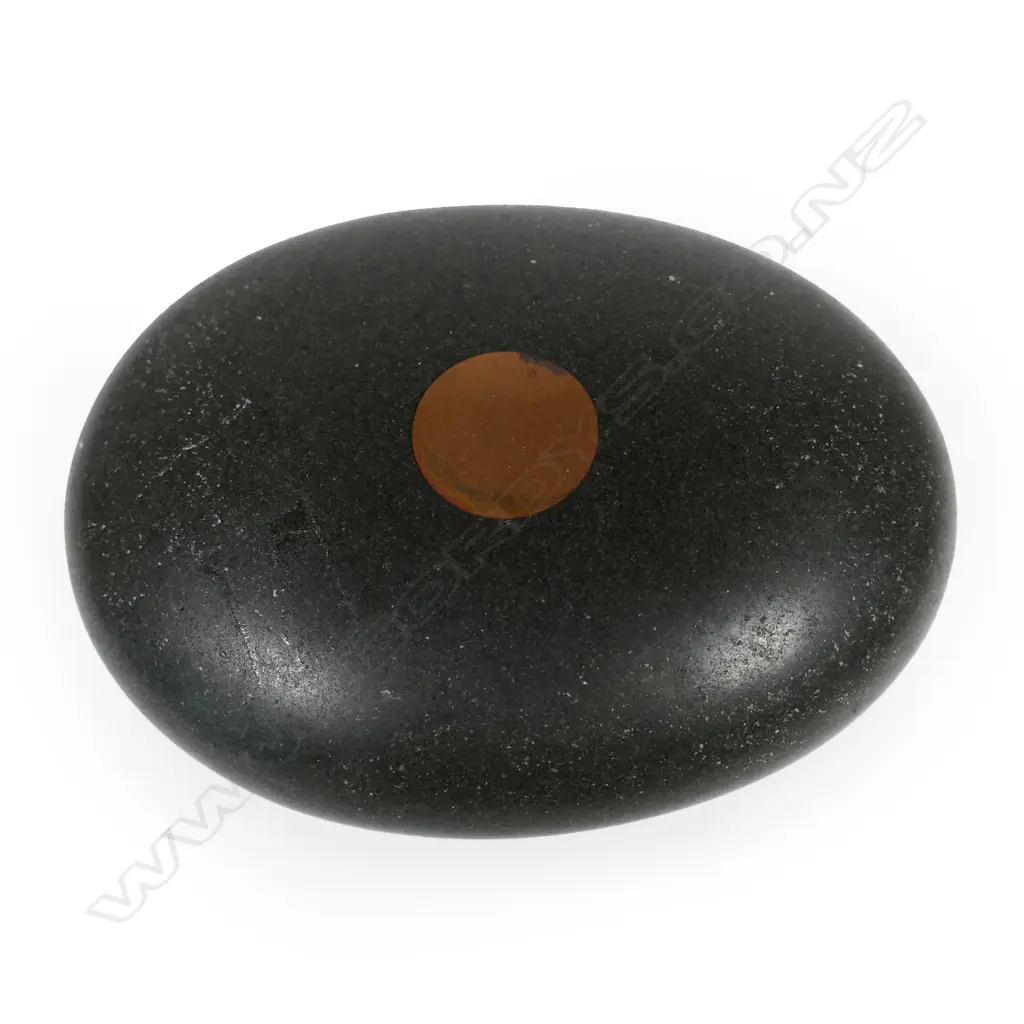 John Edgar inlaid greywacke polished stone, Image 1++