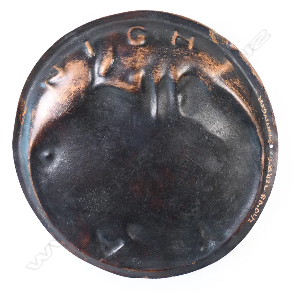 A Terry Stringer reversible copper disk, Image 1++