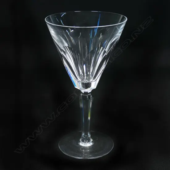 A set of eight Waterford wine glasses,