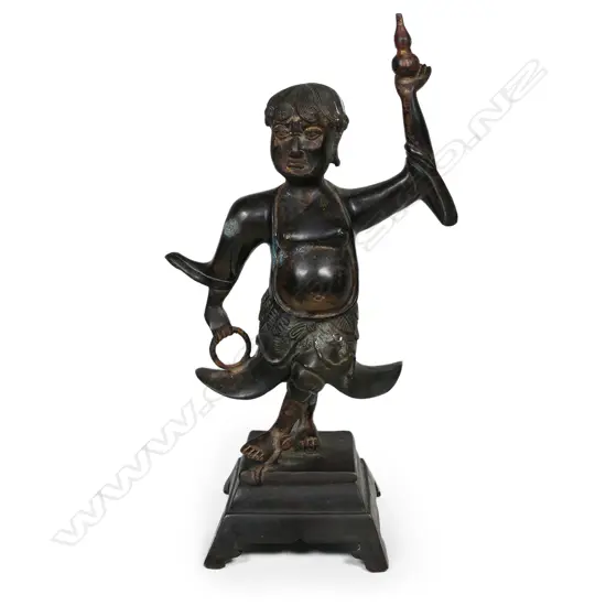 An old Chinese bronze of the Daoist xian,