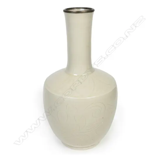 A Chinese Ding style mallet shape bottle vase,