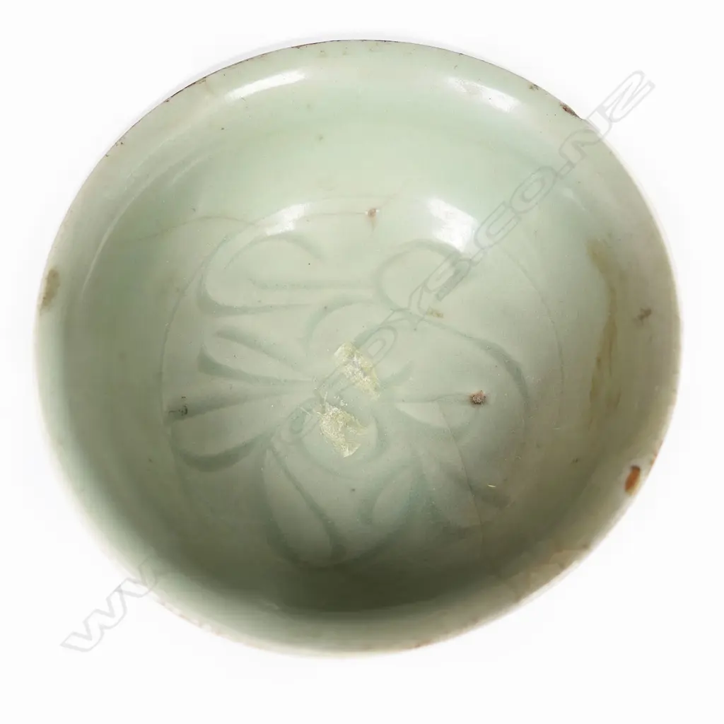 An old Chinese celadon stem cup, Image 1++