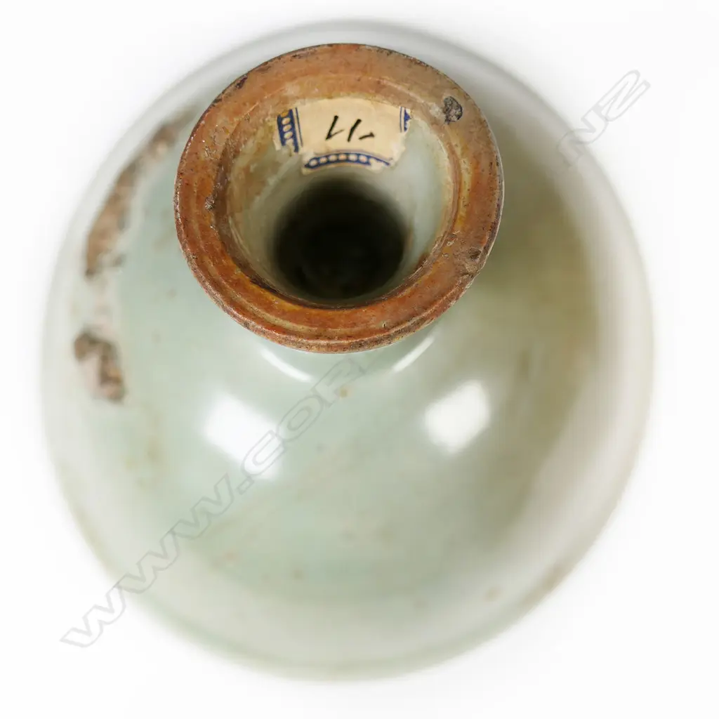 An old Chinese celadon stem cup, Image 1++