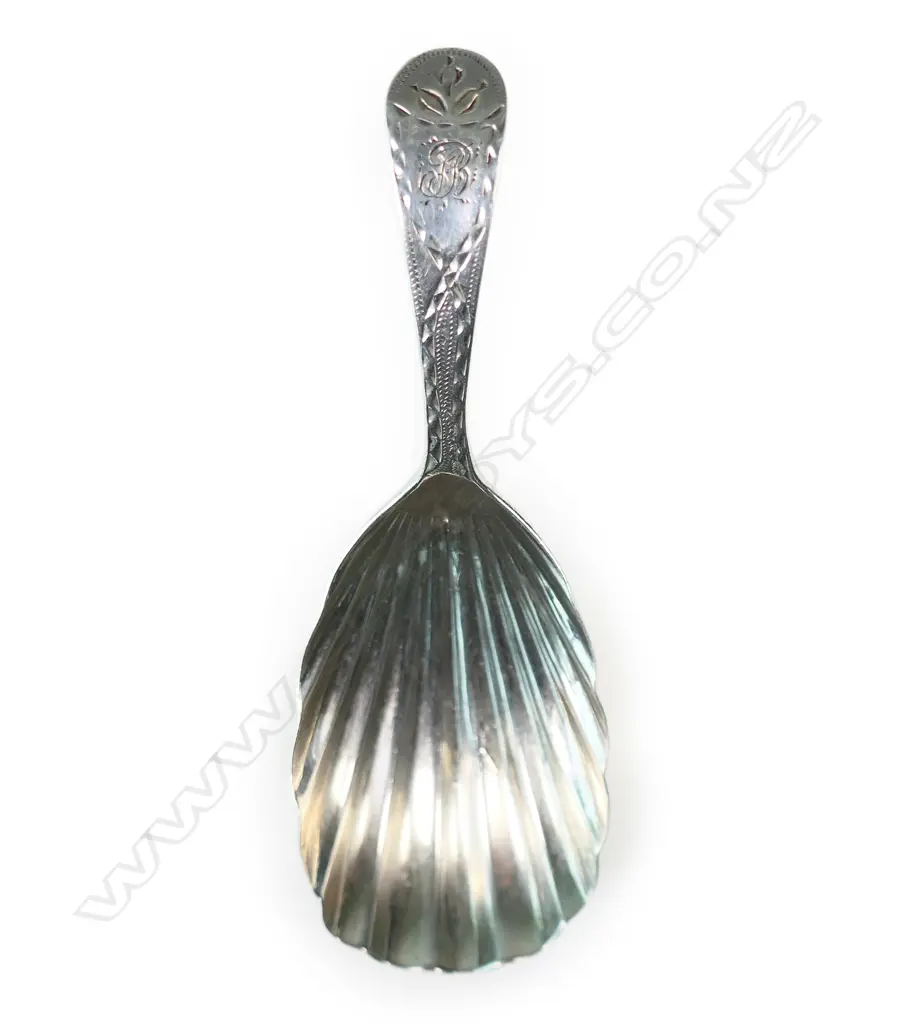 A George III silver caddy spoon, Image 1++