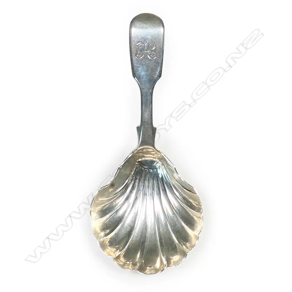 A Victorian silver caddy spoon, Image 1++