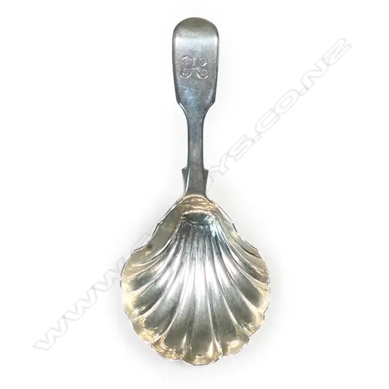 A Victorian silver caddy spoon,