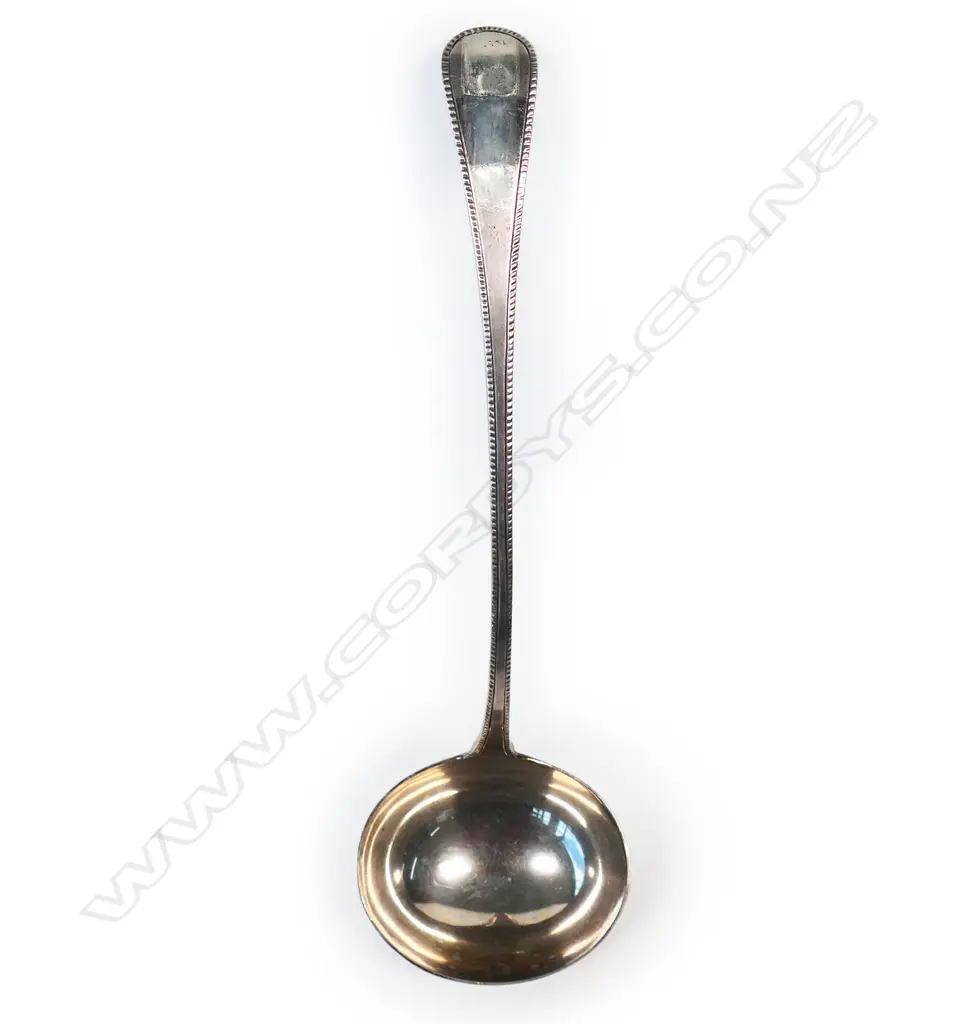 Victorian silver soup ladle, Image 1++