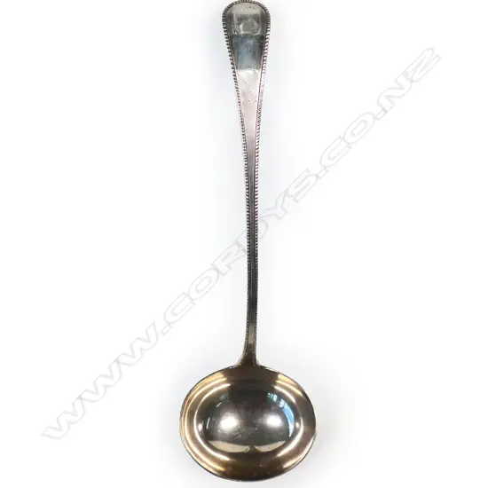 Victorian silver soup ladle,