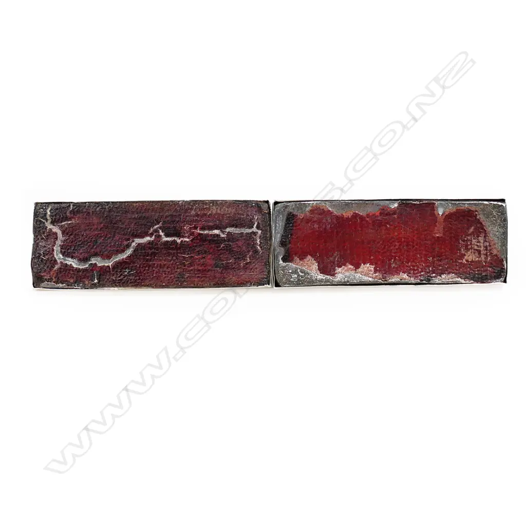 A pair of silver Royal Naval menu holders, Image 1++
