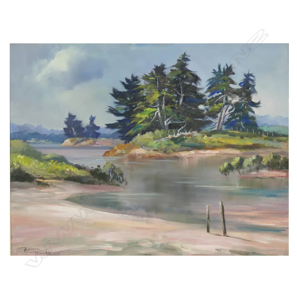 Russell Hollings (NZ 1948-) 'Pahurehure Inlet Papakura', Image 1++