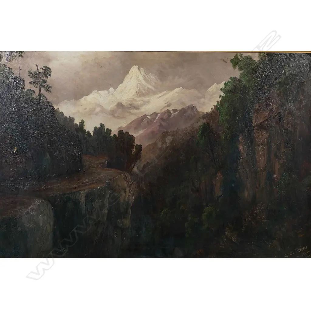 Charles Blomfield (UK/NZ 1848-1926) untitled landscape, Image 1++