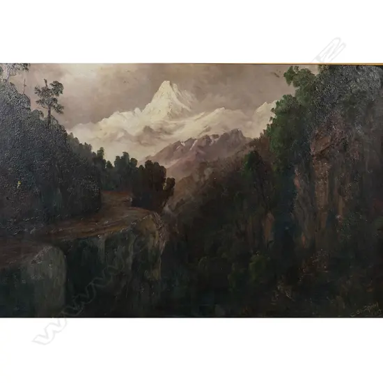 Charles Blomfield (UK/NZ 1848-1926) untitled landscape,