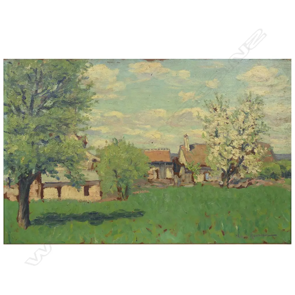 Claude Rameau (France 1876-1955) 'Village Scene', Image 1++