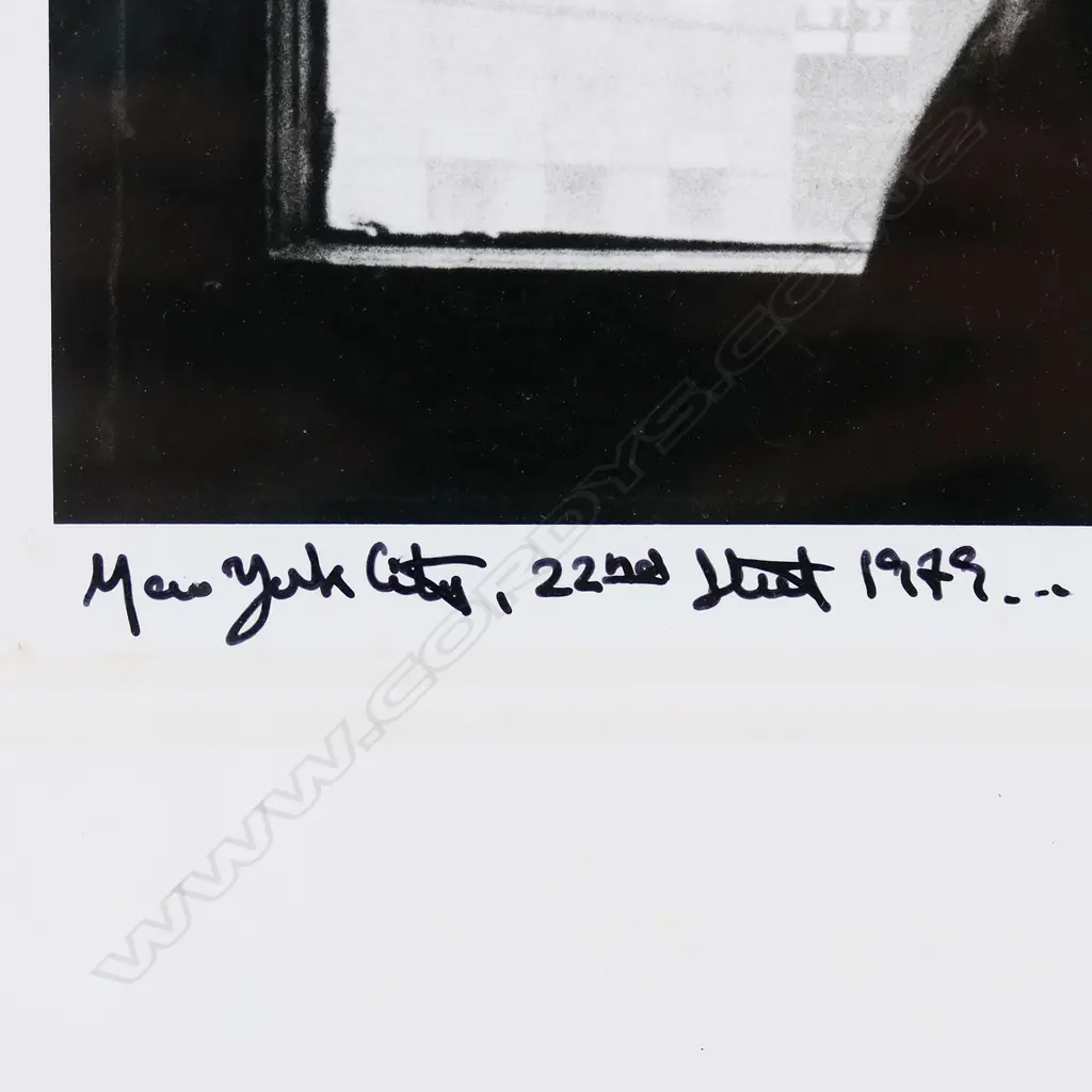 Martin H.M. Schreiber (Czech-American 1946-) 'New York City 22nd Street 1980 Eve Reclined', Image 1++