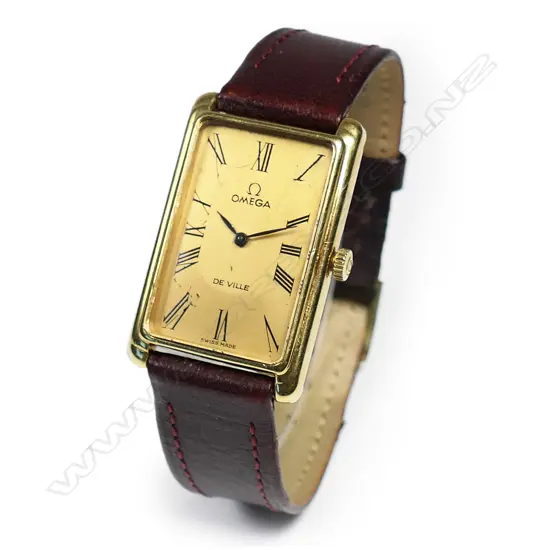 An 18ct gold ladies Omega De Ville wrist watch,