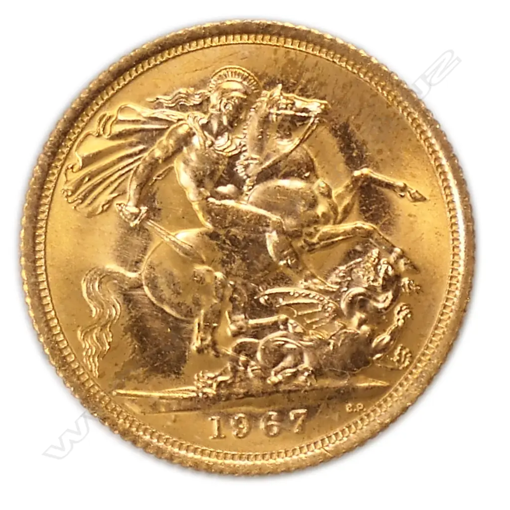 A 1967 gold full sovereign, Image 1++